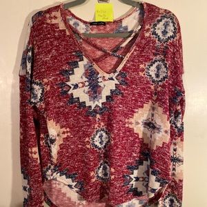 Sweet Claire No Size??M  Burgundy w/other colors